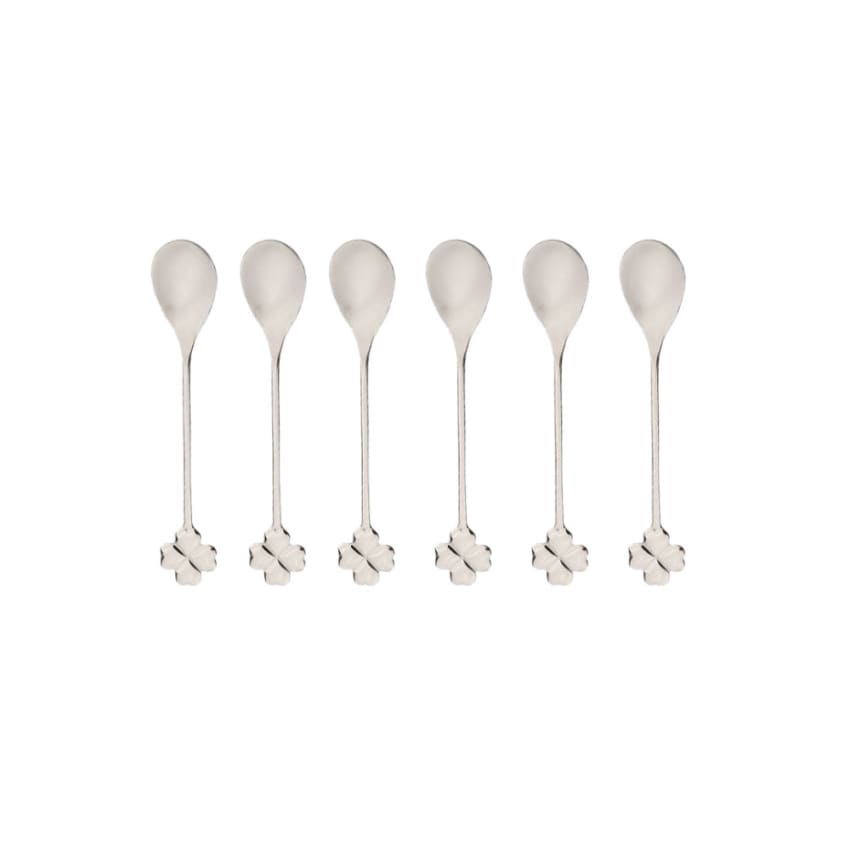 Gerlach Cucchiaini Da Caffè Muza - Set Da 6 Pezzi In Acciaio Inox 18/10, Colore Argento Lucido