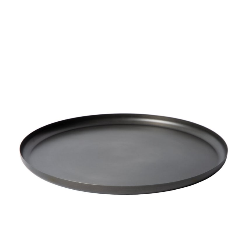 Set De 2 Plateaux Rond Or 30 Cm - Plateau