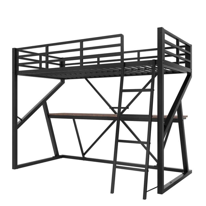 SMÅSTAD lit mezzanine, blanc gris/avec bureau avec 2 tablettes, 90x200 cm - Belgique