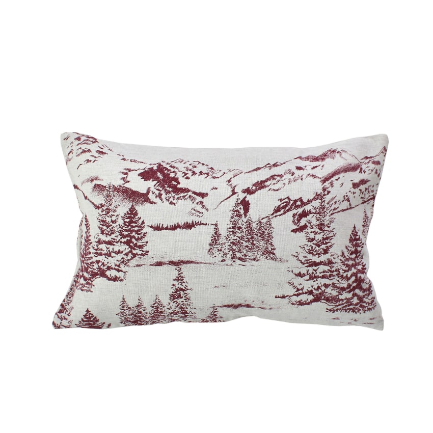 Coussin beige et blanc 45 x 45 cm AGRIMONY