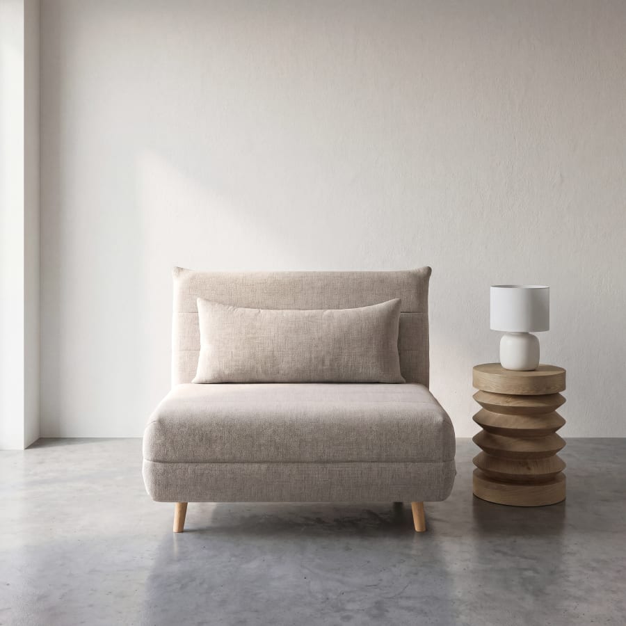 Canapé Nio Maisons du Monde, coloris clic-clac beige