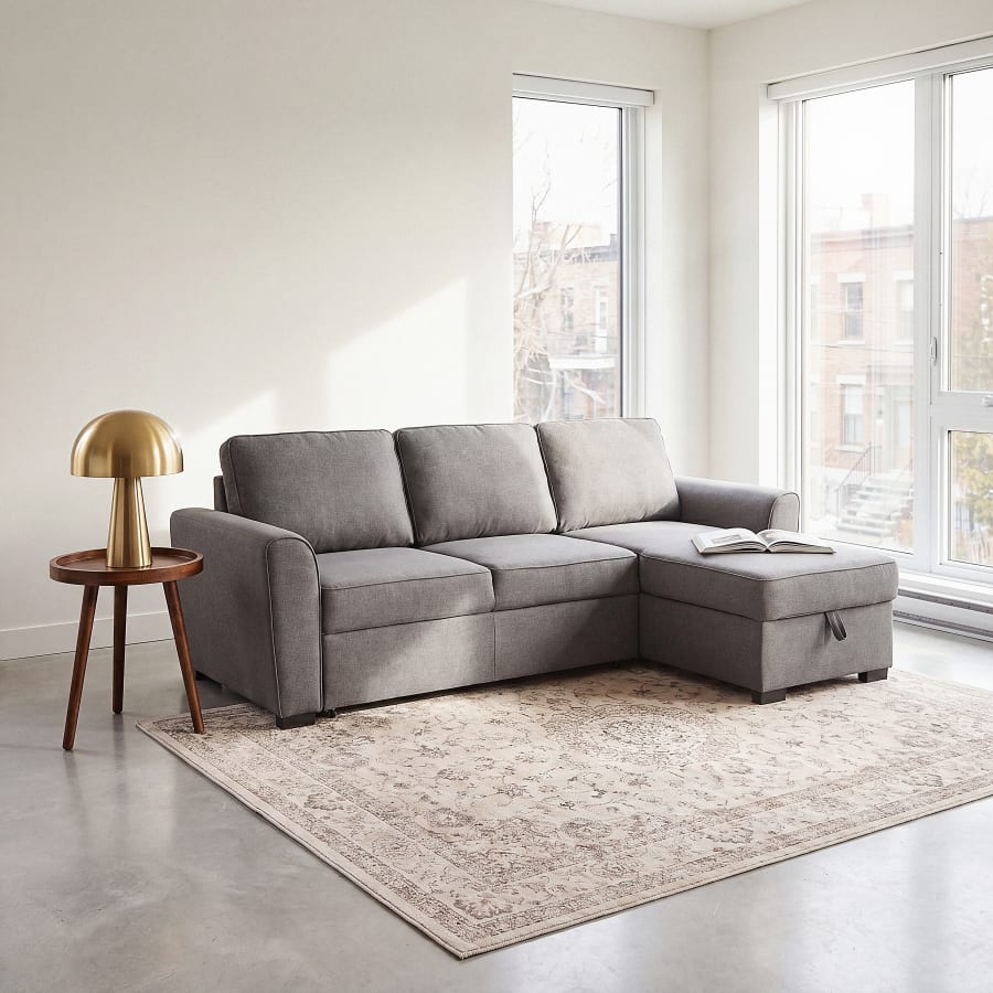 Canapé Montreal Maisons du Monde, coloris gris