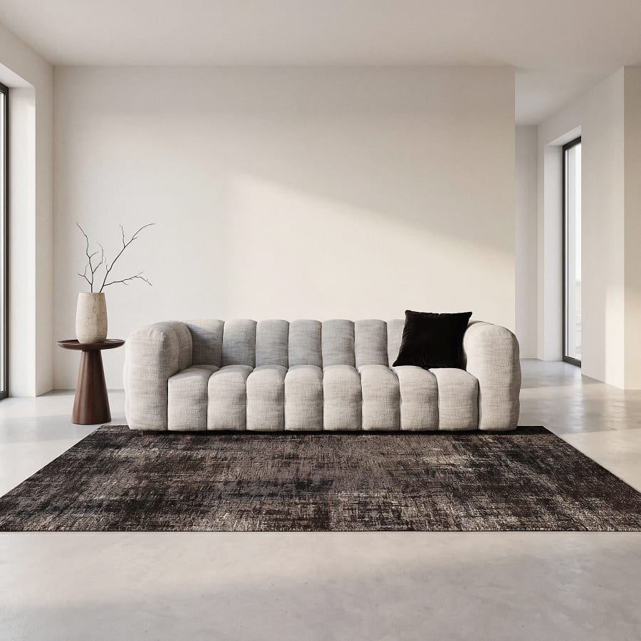 Canapé Lilo Maisons du Monde, coloris gris clair chiné
