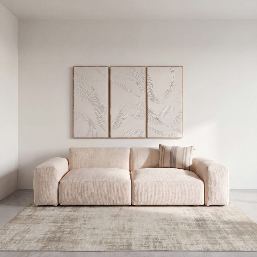 Canapé Apache Maisons du Monde, coloris déhoussable beige