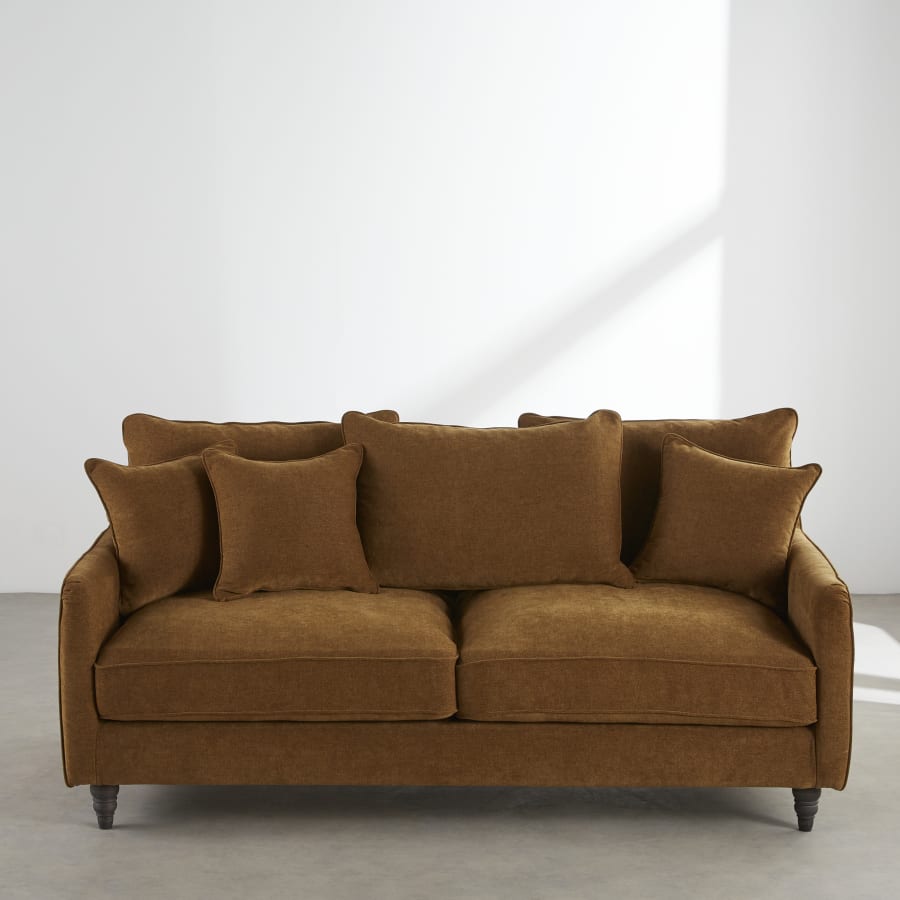 Canapé Auguste Maisons du Monde, coloris marron