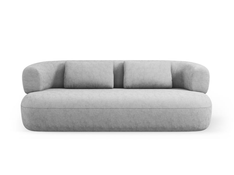 Canapé Jenny Micadoni Home, coloris argent