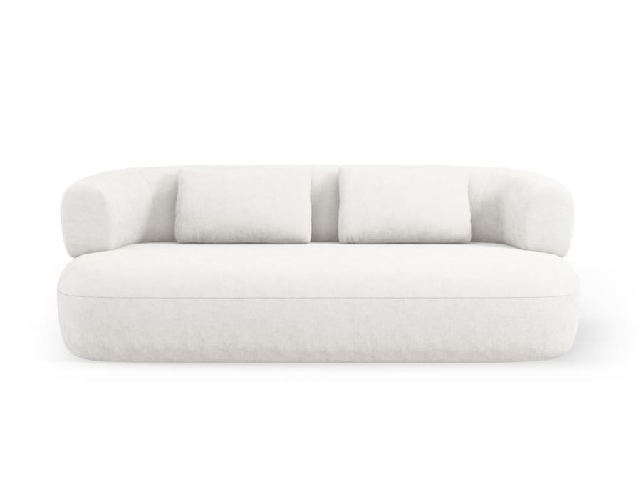 Canapé Jenny Micadoni Home, coloris beige clair