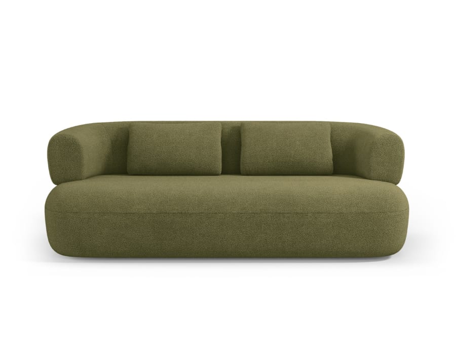 Canapé Jenny Micadoni Home, coloris bouclé vert