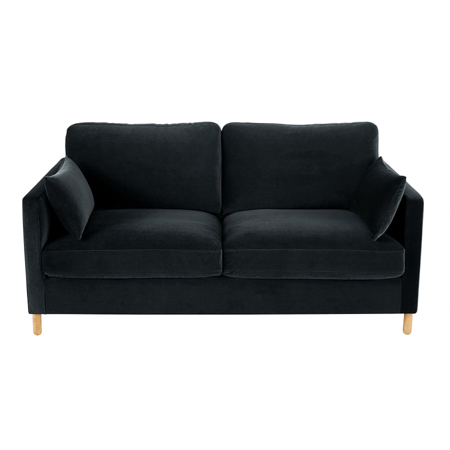Canapé Julian Maisons du Monde, coloris velours gris anthracite