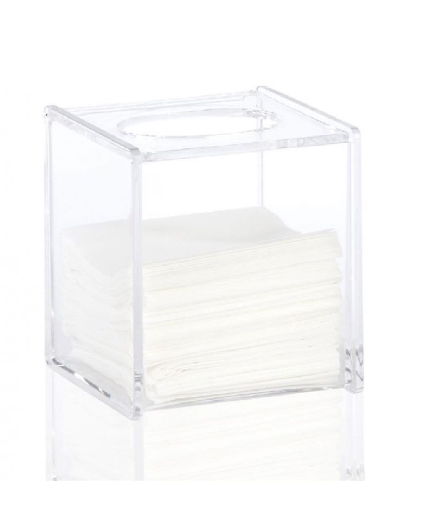 Boîte à mouchoirs en acrylique transparent CARRÉE