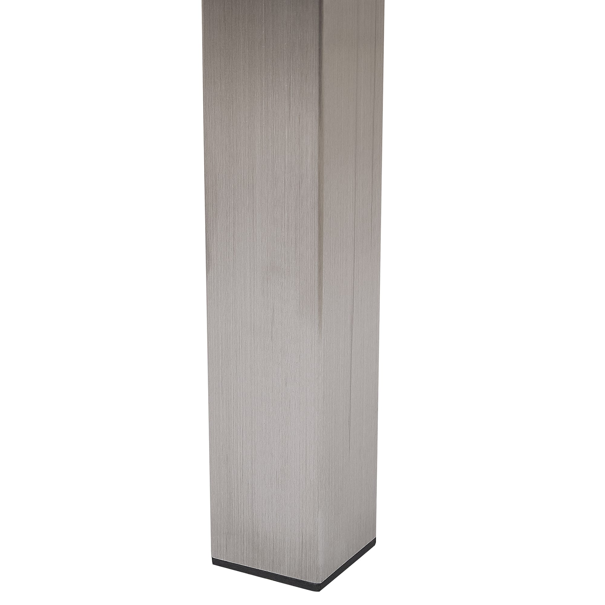 Tavolo da giardino legno chiaro/argento 200 x 90 cm VIAREGGIO 