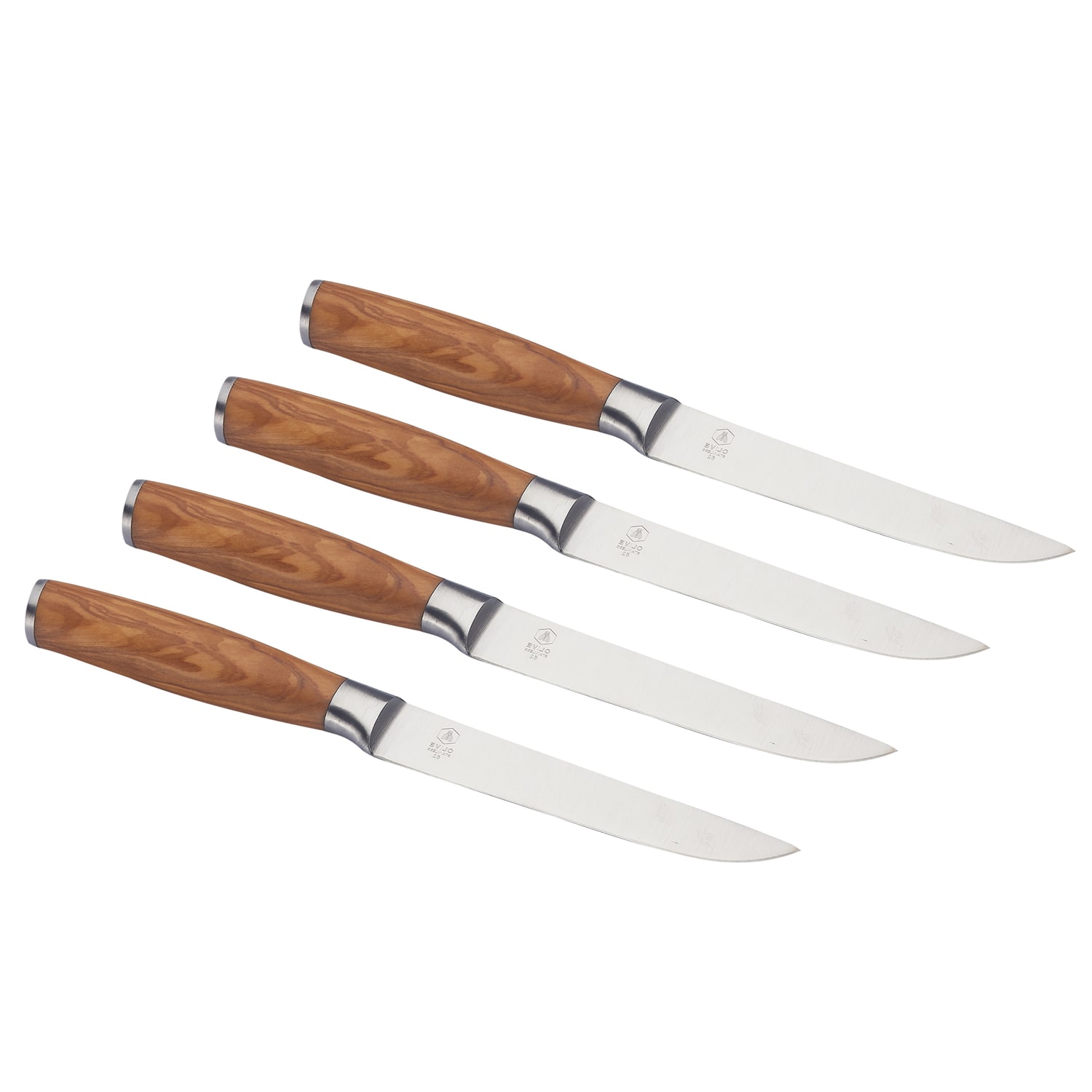 Laguiole - Set di 6 coltelli da bistecca, con manico in legno