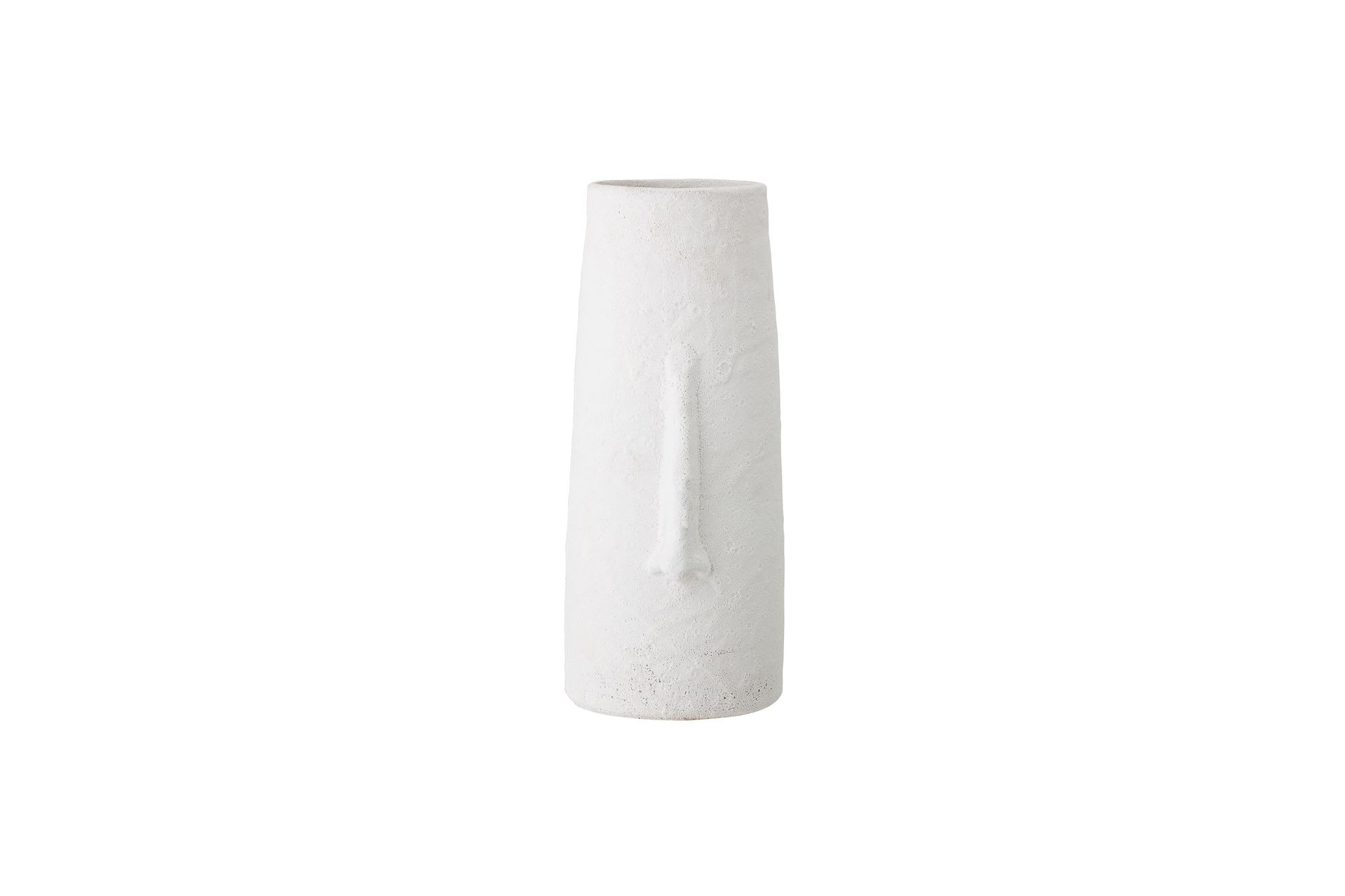 Vaso decorativo in gres bianco Alban