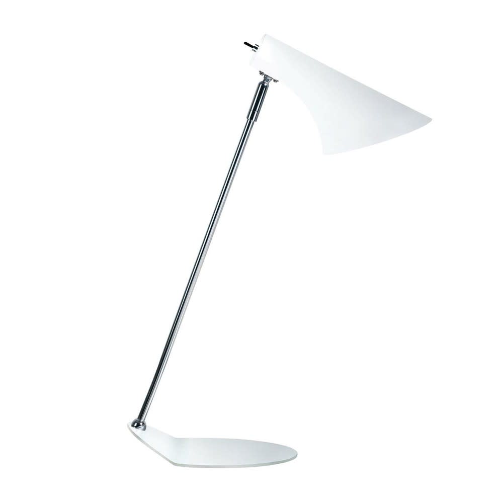 Lampada Da Scrivania In Metallo Bianco, 60w in vendita online