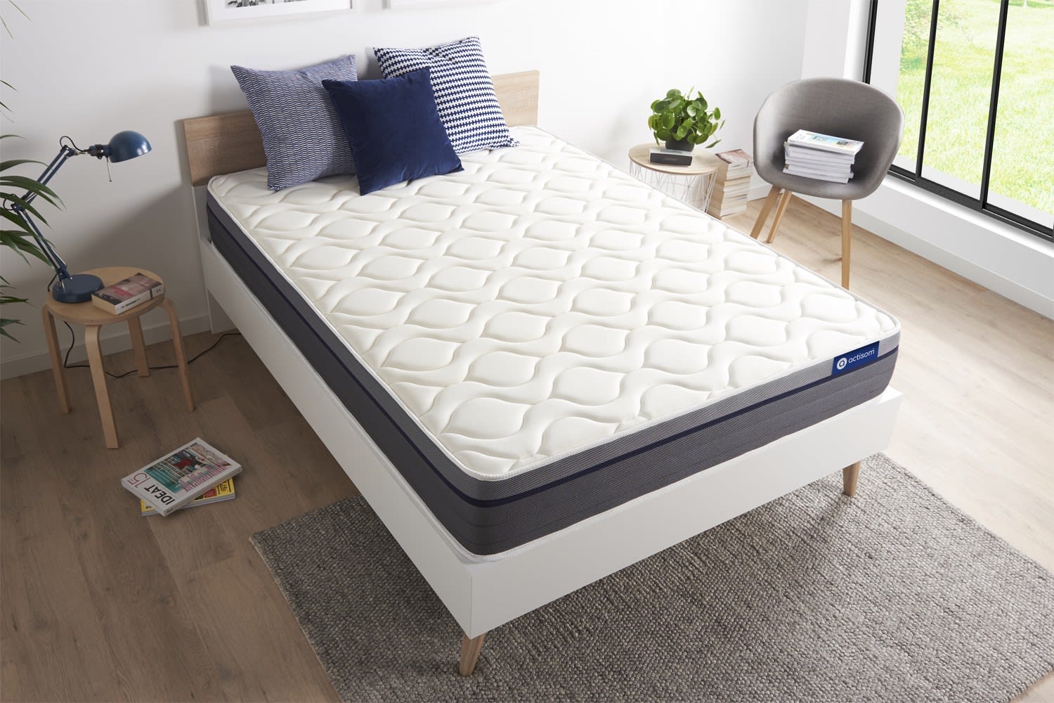 Materasso lattice e memory foam 180 x 190 cm Actilatex zen