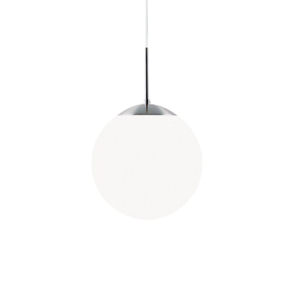 Lampada a sospensione nordica con sfera in vetro bianco ø20 cm CAFÉ