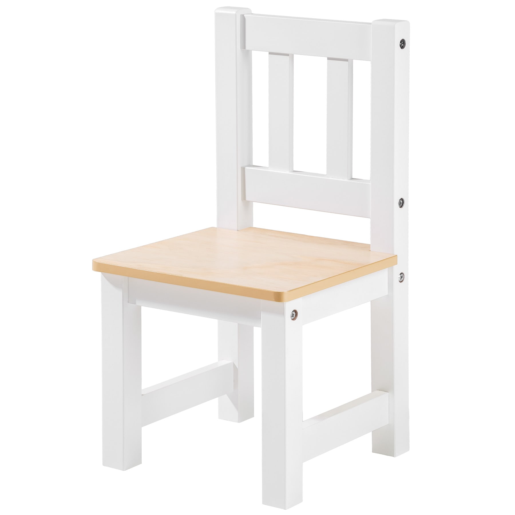 Set tavolino e 2 sedie per bambini bianco