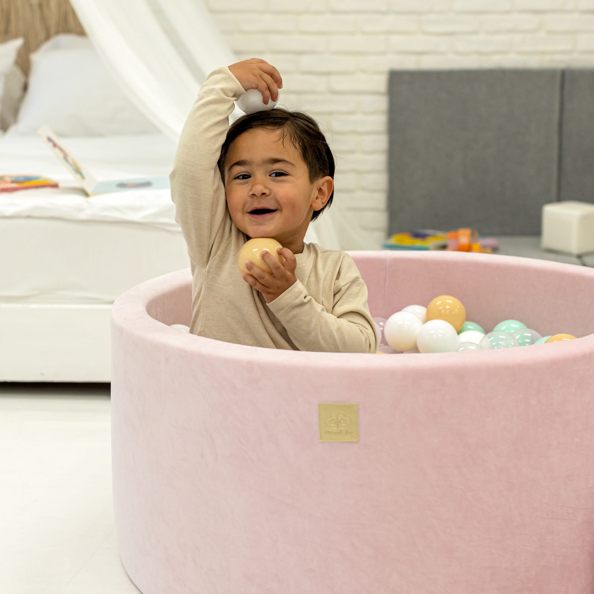 Piscina di Palline per Bambini Rosa per Ragazze