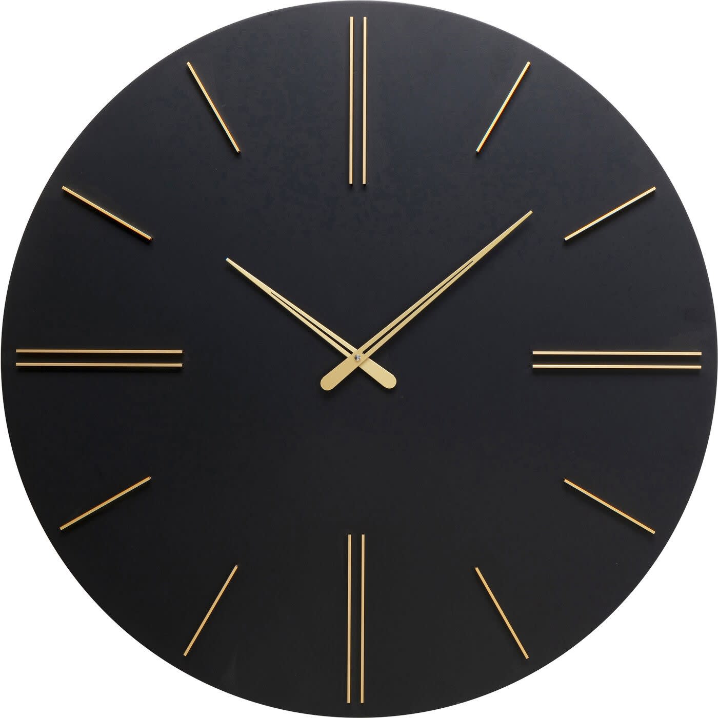 Reloj de pared negro y dorado D70 Luca Maisons du Monde