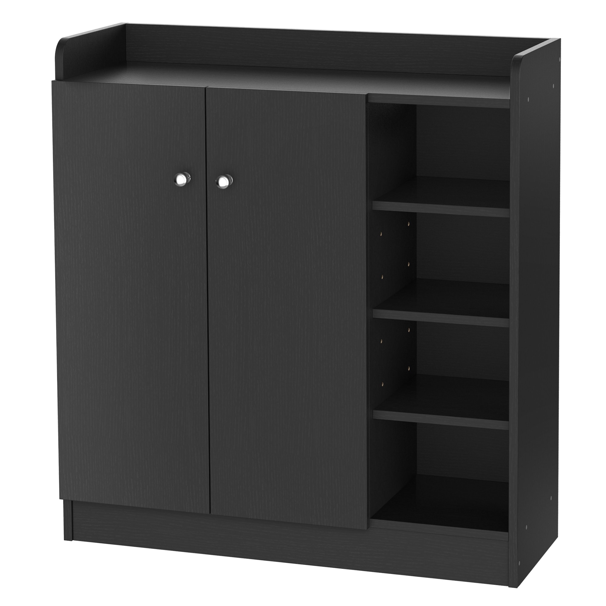 Mueble zapatero negro 52,5x30x50 cm - referencia Mqm-808686