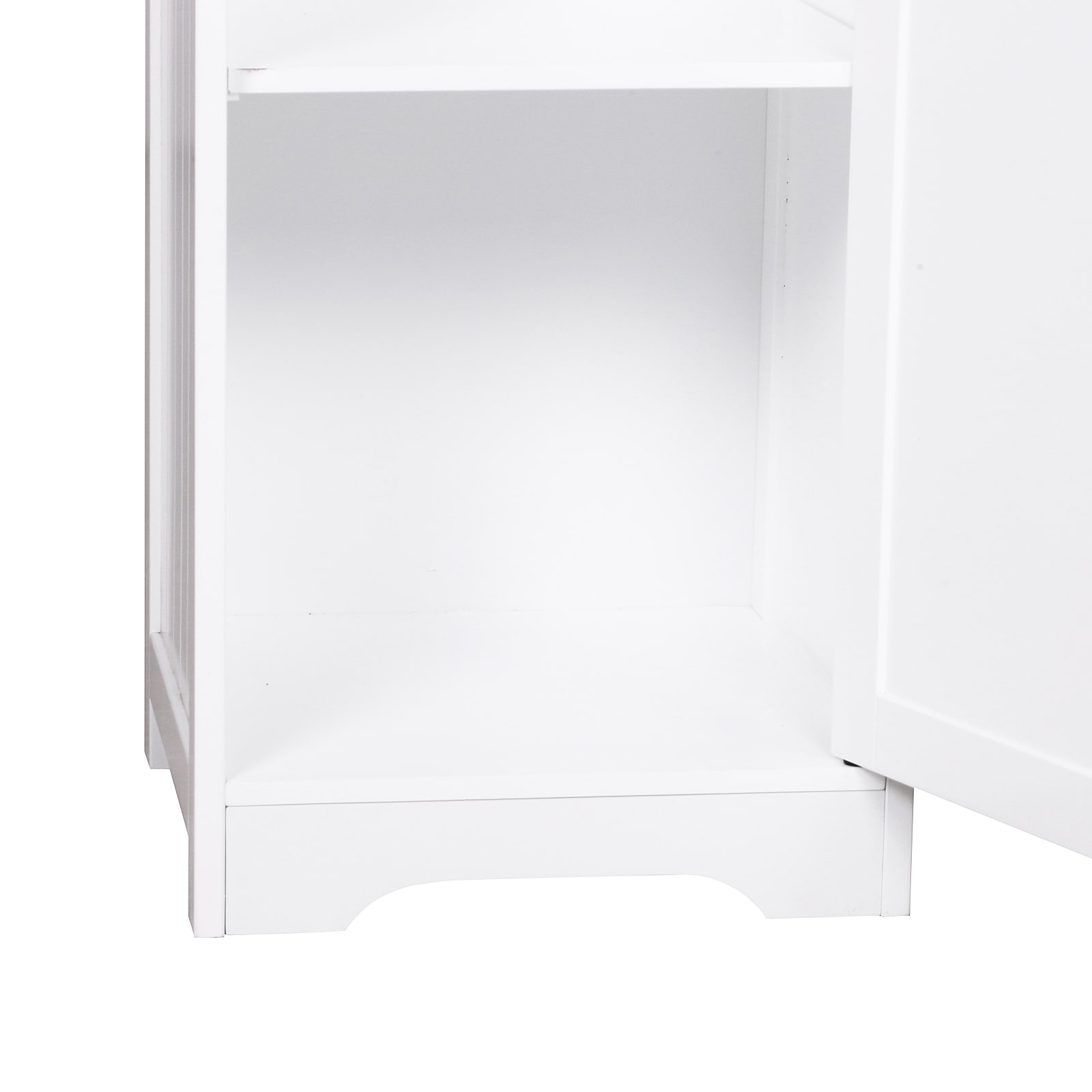Armario alto de baño 43 x 35 x 160 cm color blanco