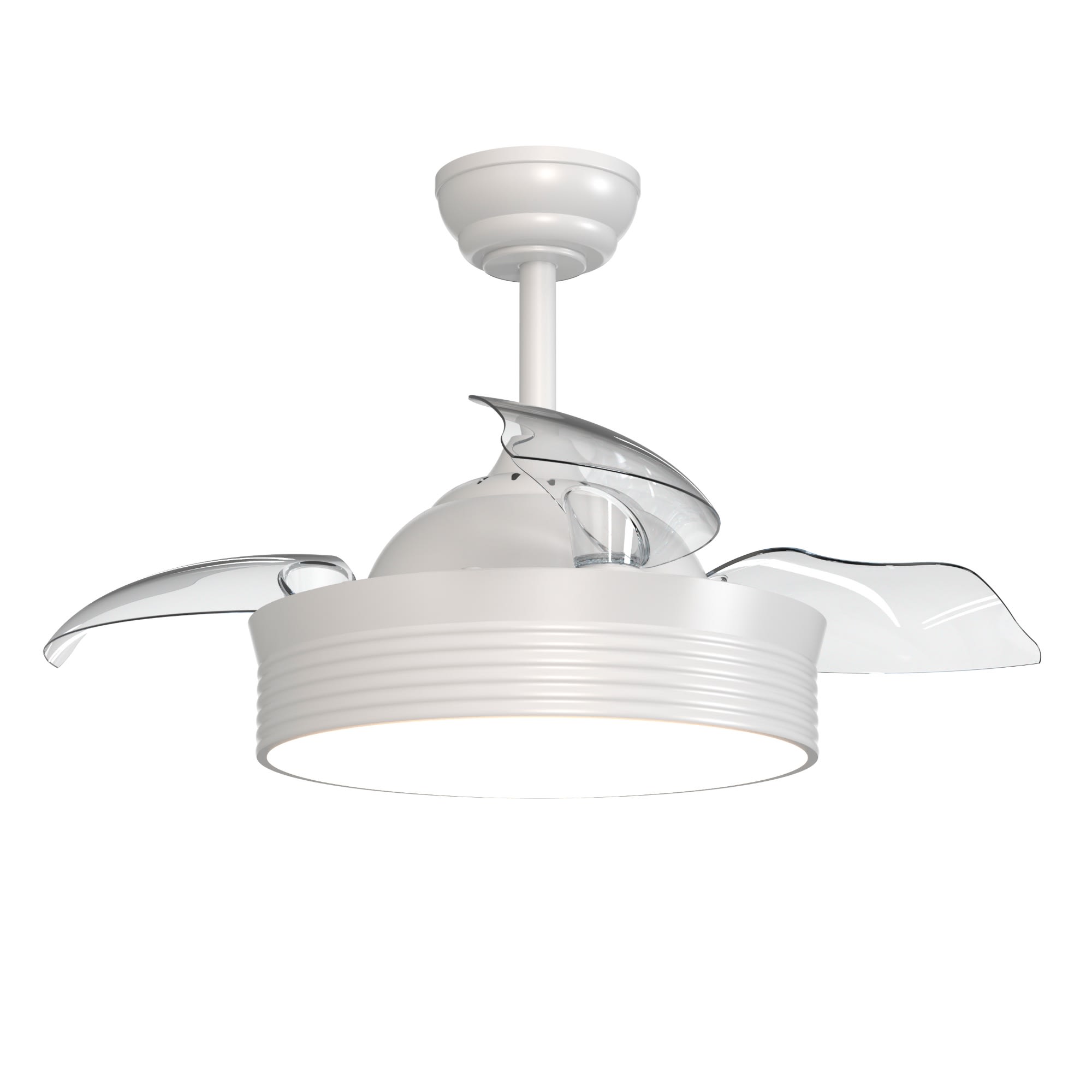 Ventilatore da Soffitto con 3 Luce a LED Pale Lampadario Grande Elettrico  Design