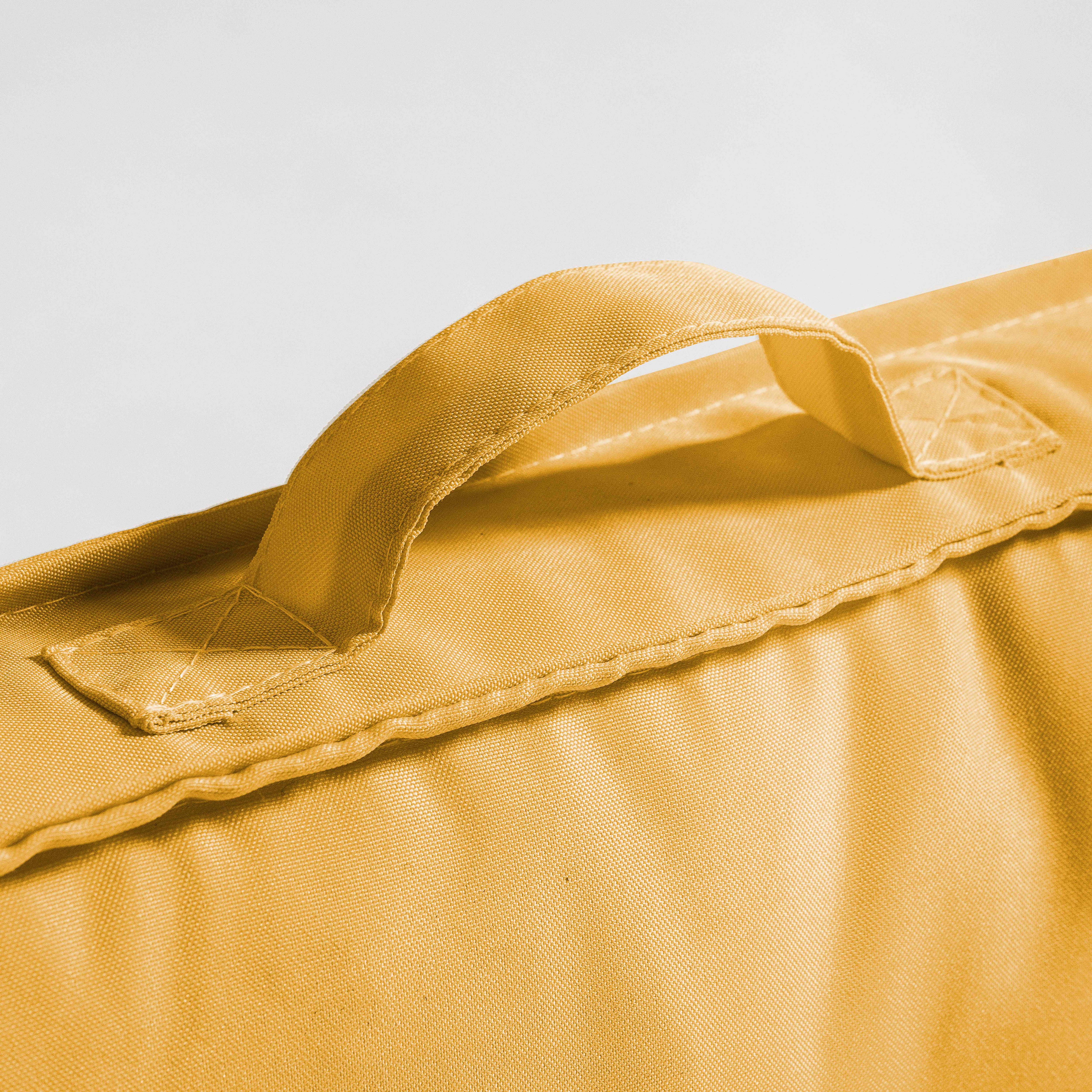 Lotto di 2 cuscini per schienale di pallet giallo 60x40x12 cm Cuzco
