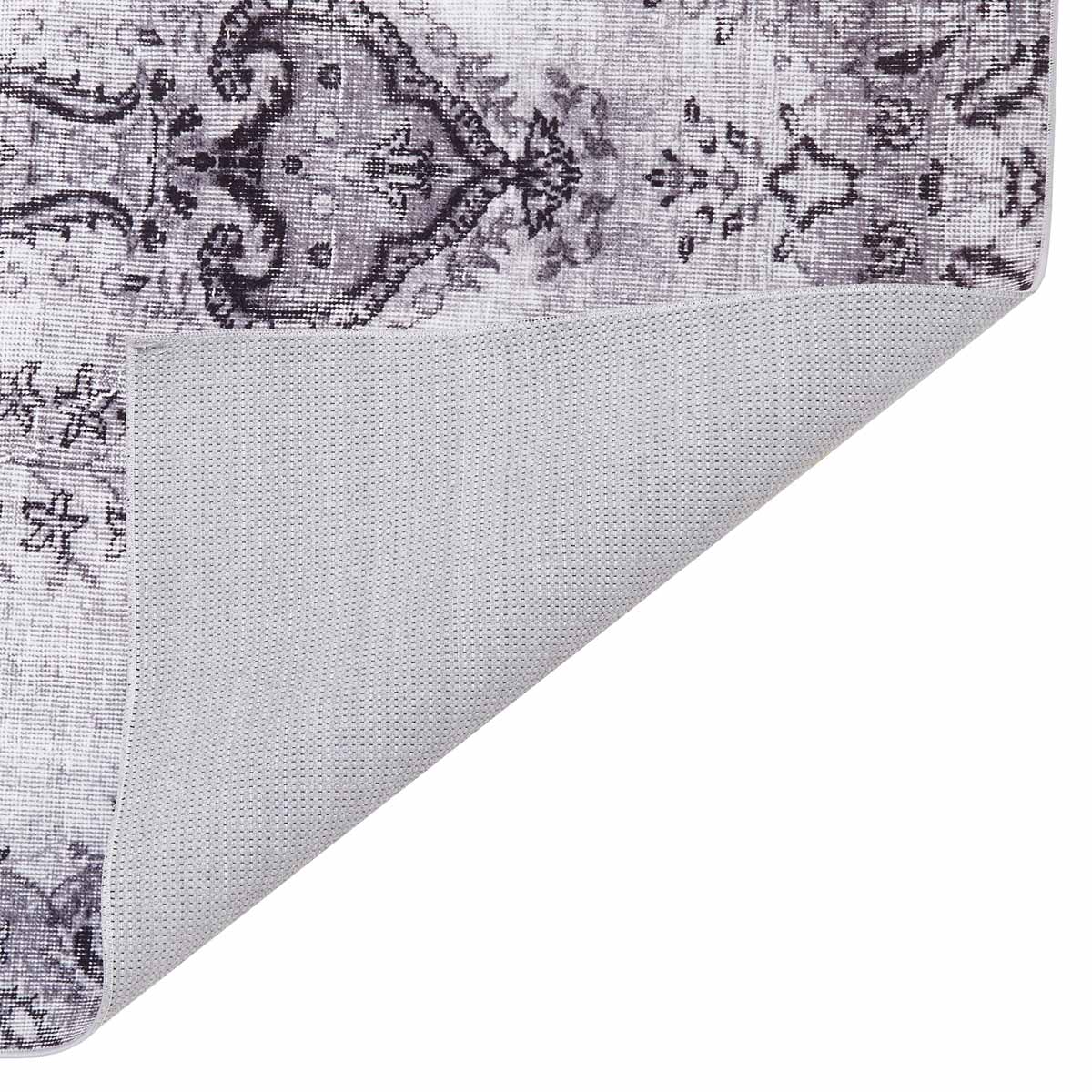 Tappeto cm.175x240 serie Jasmine colore grigio perla melange shabby chic