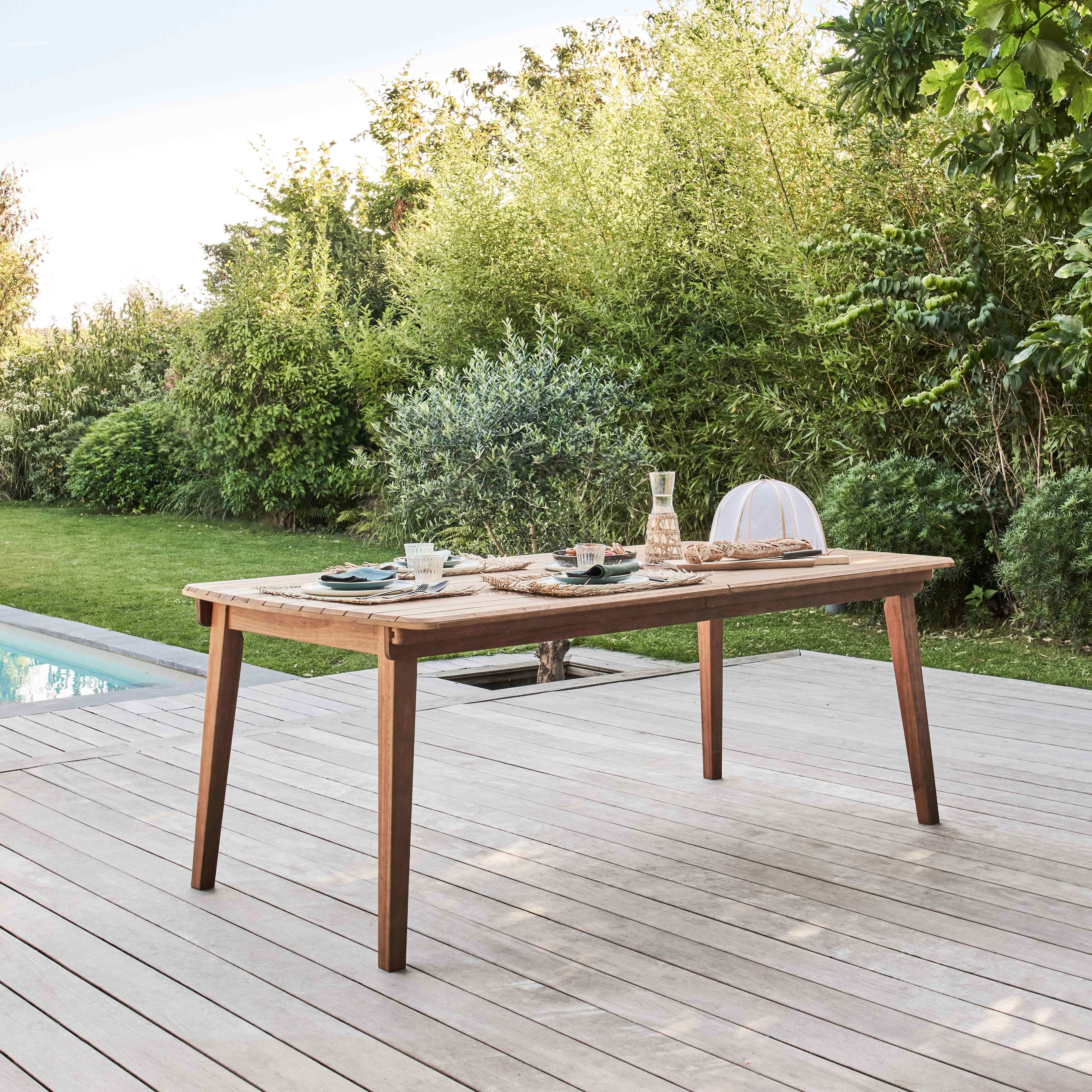 Table de jardin extensible en bois d'eucalyptus 220-300 cm Arles