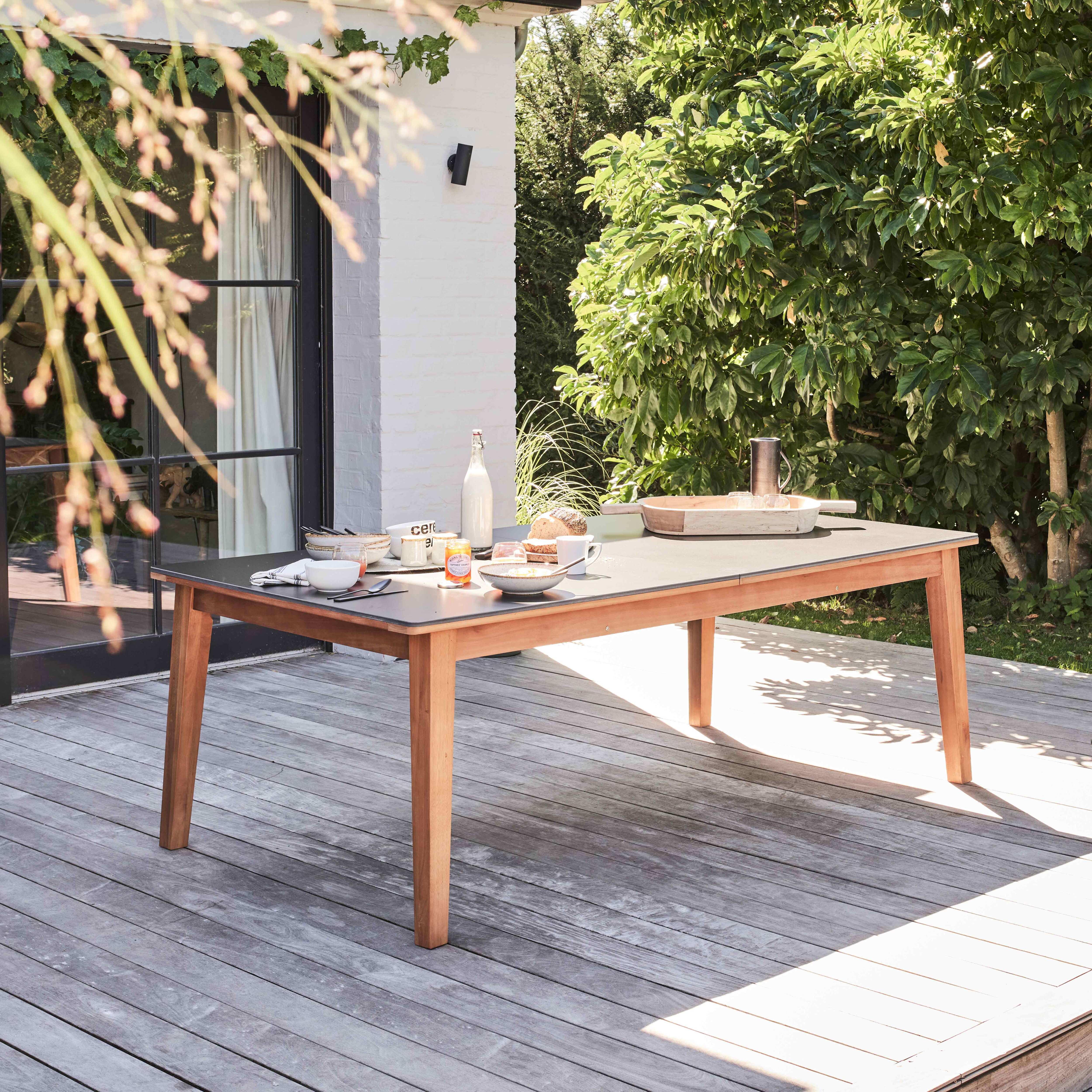 Table de jardin en bois CAMBRILS extensible 160 - 240 cm
