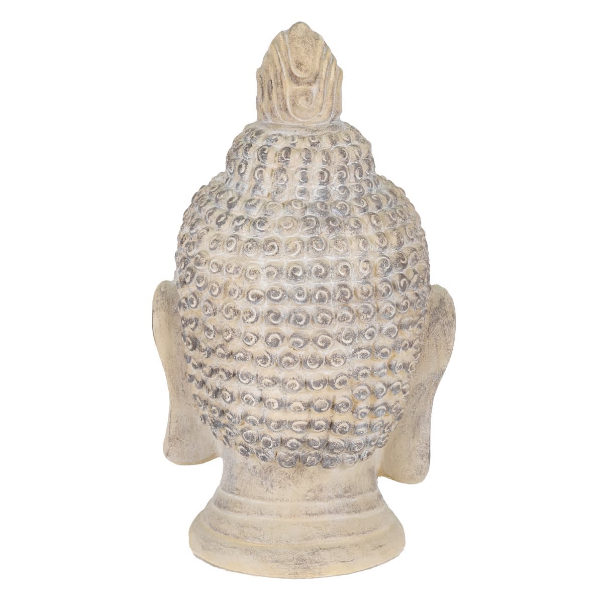 Statua di Buddha Buddista Feng Shui Figura Decorazione Giardino Benessere  Deco argento e nero ottica pietra sintetica : : Casa e cucina