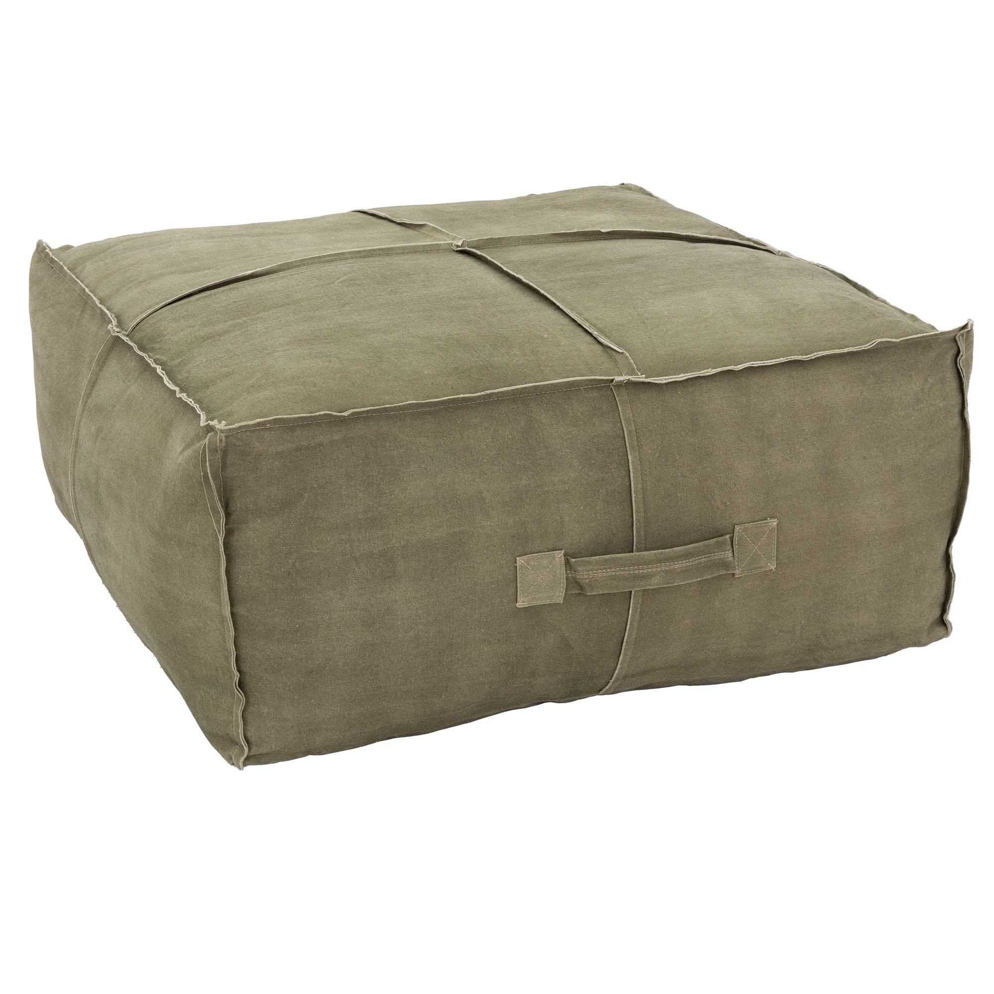Cuscino quadrato verde 40 cm - Khajuraho