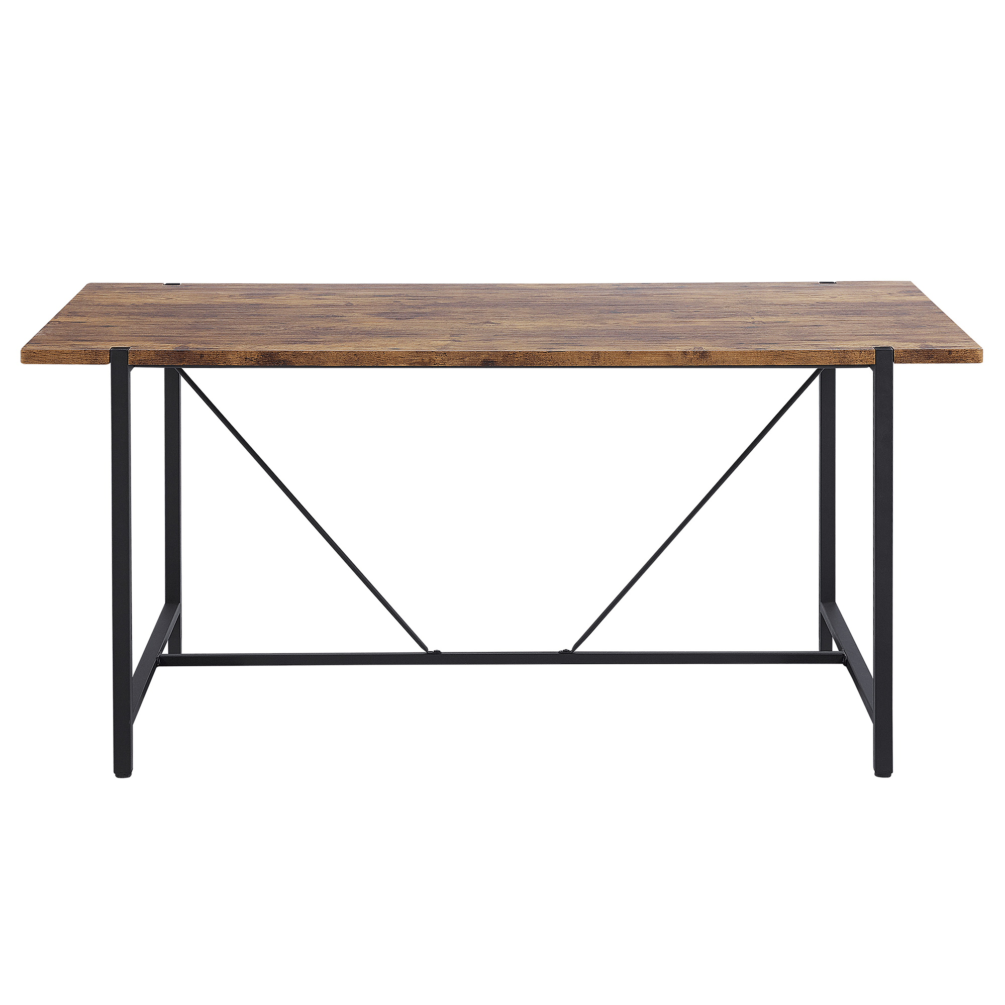 Tavolo da pranzo legno chiaro e nero 120 x 80 cm NEWFIELD