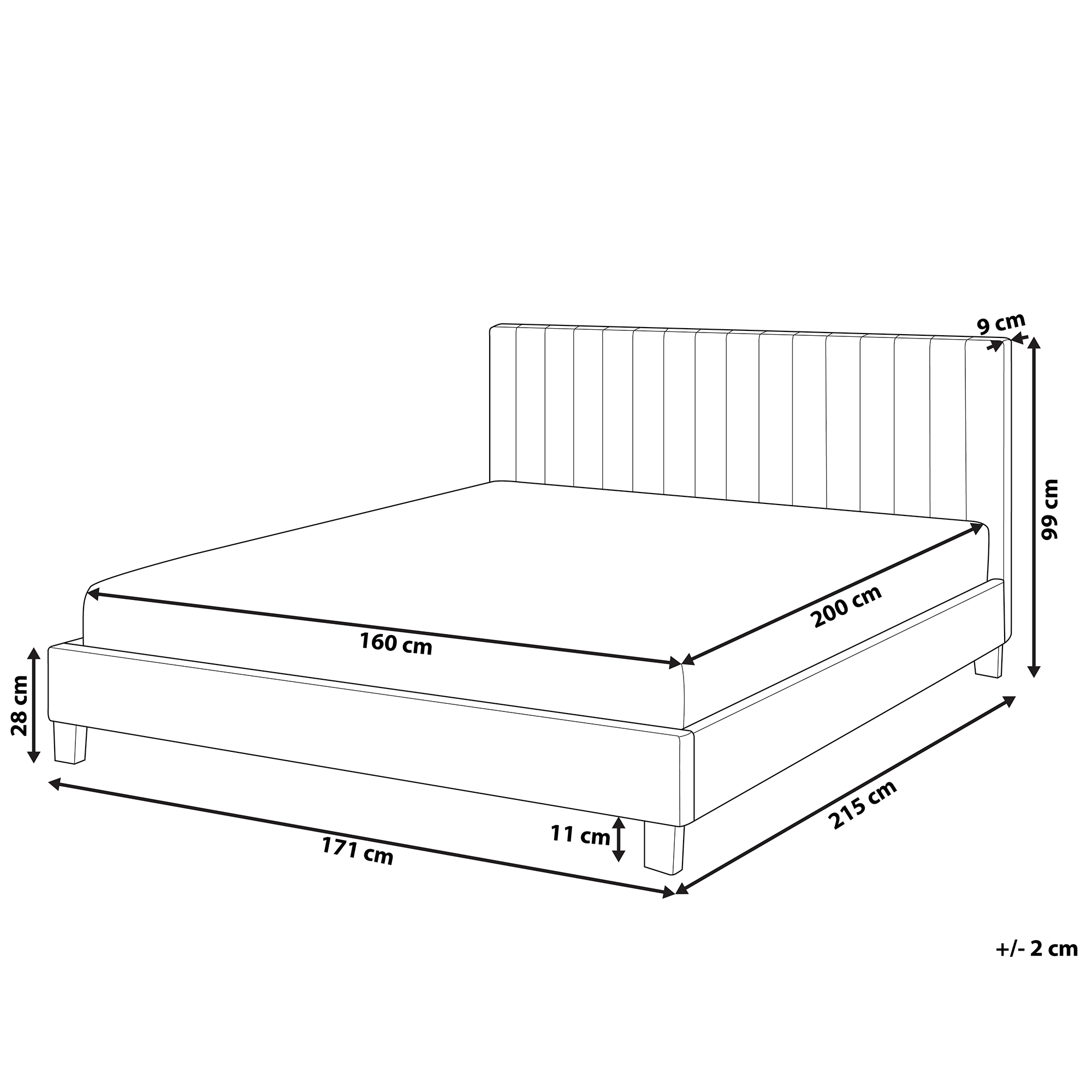 Letto Matrimoniale da Campeggio Pieghevole 194x127x46 cm in Metallo e  Tessuto Oxford Grigio