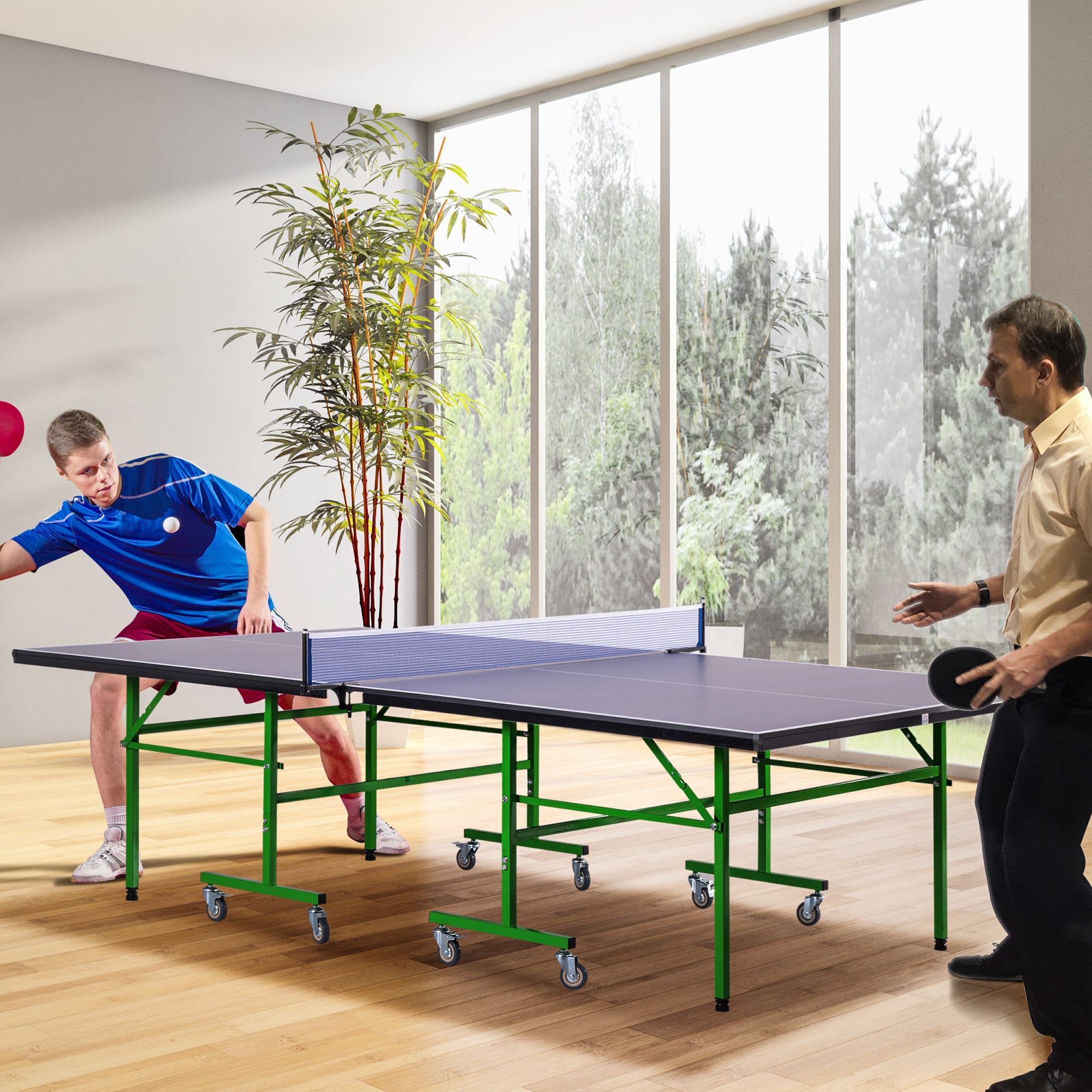 Tavolo multigioco 3 in 1 biliardo e ping pong in legno grigio DENVER