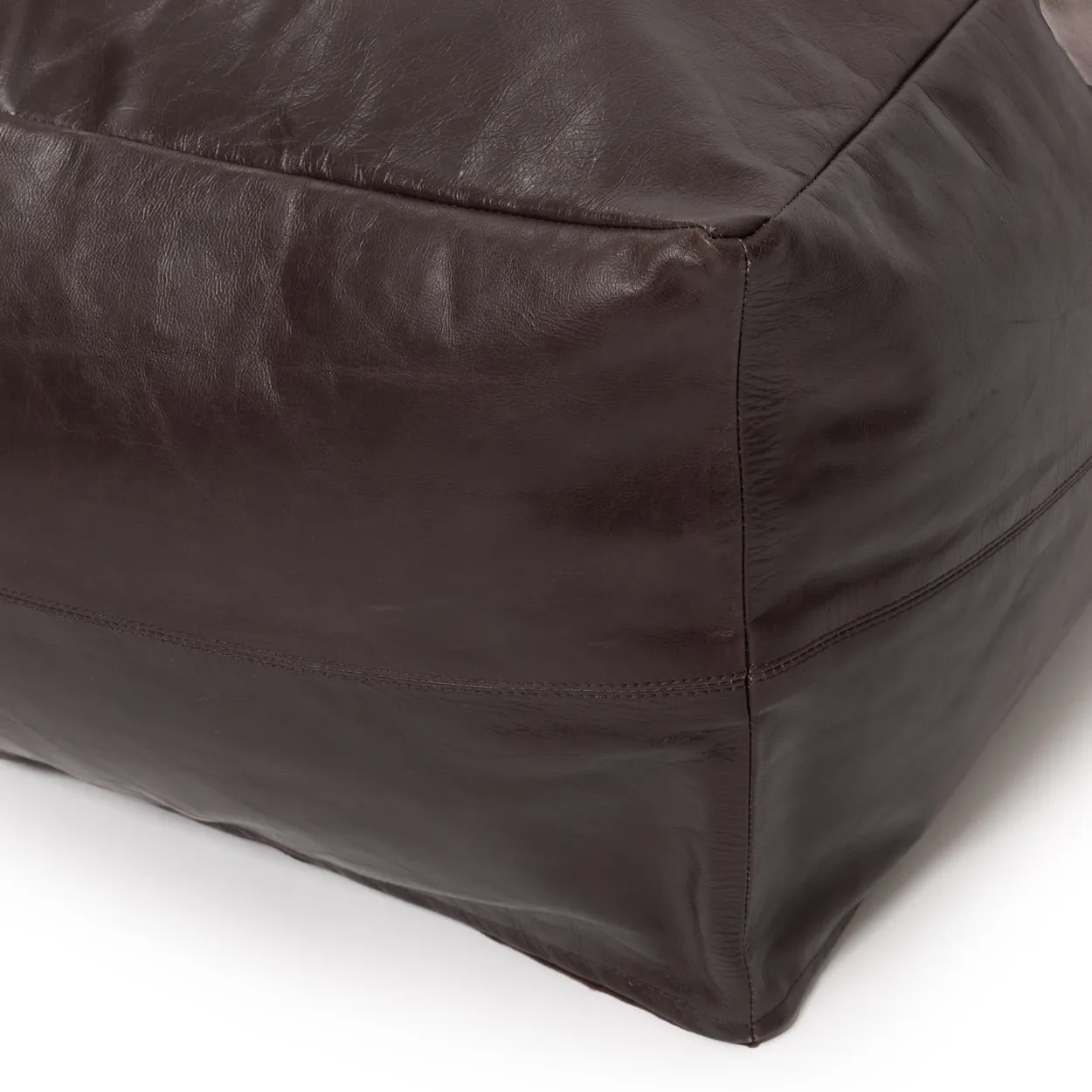 Pouf di pelle di pecora marrone scuro, pouf di cioccolato fondente,  poggiapiedi, pouf, vera pelle di pecora, pouf di pelle di pecora,  poggiapiedi peloso , -  Italia