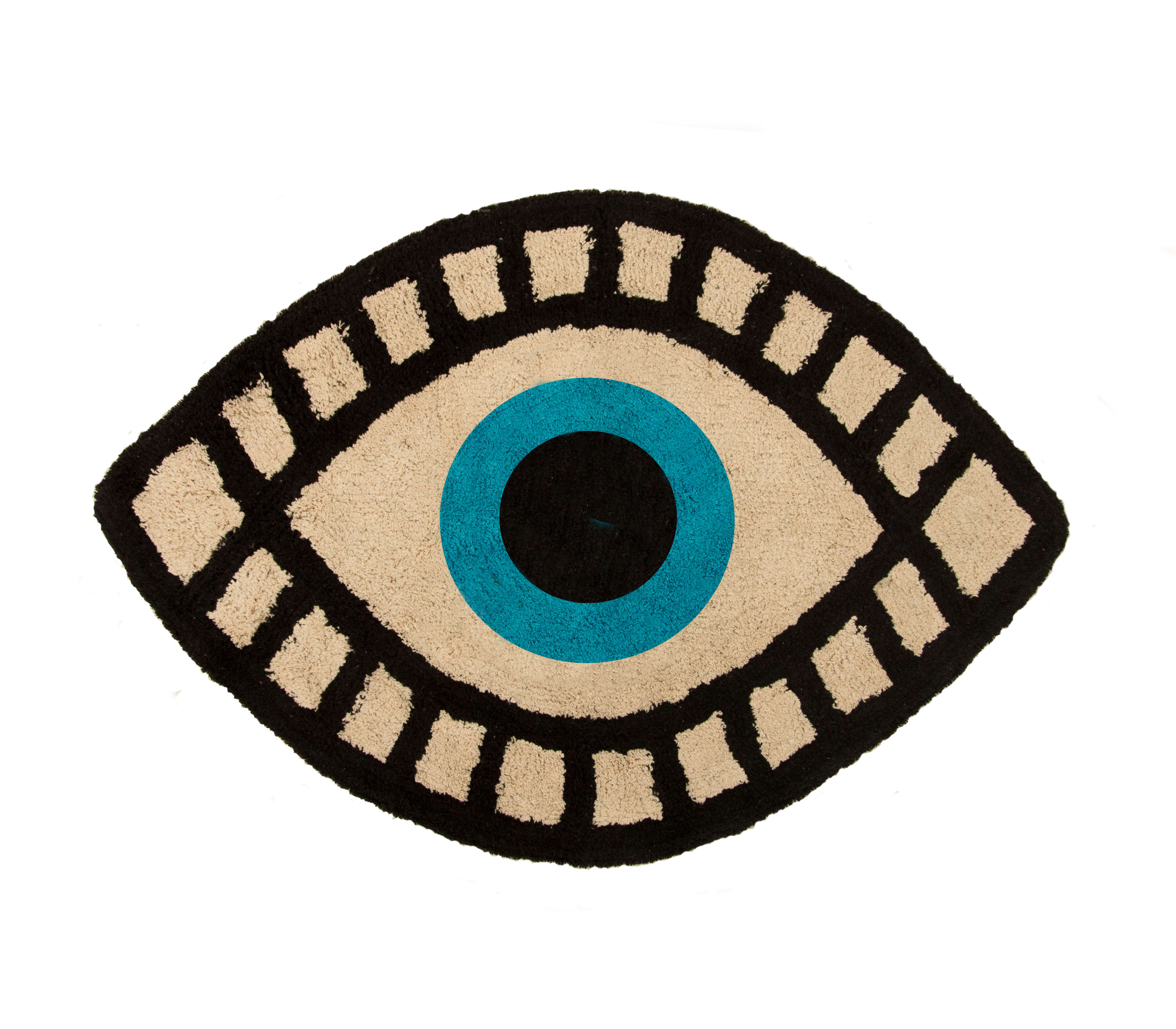 Tappeto in cotone a forma di occhio 80x120 MORNING VISIONS