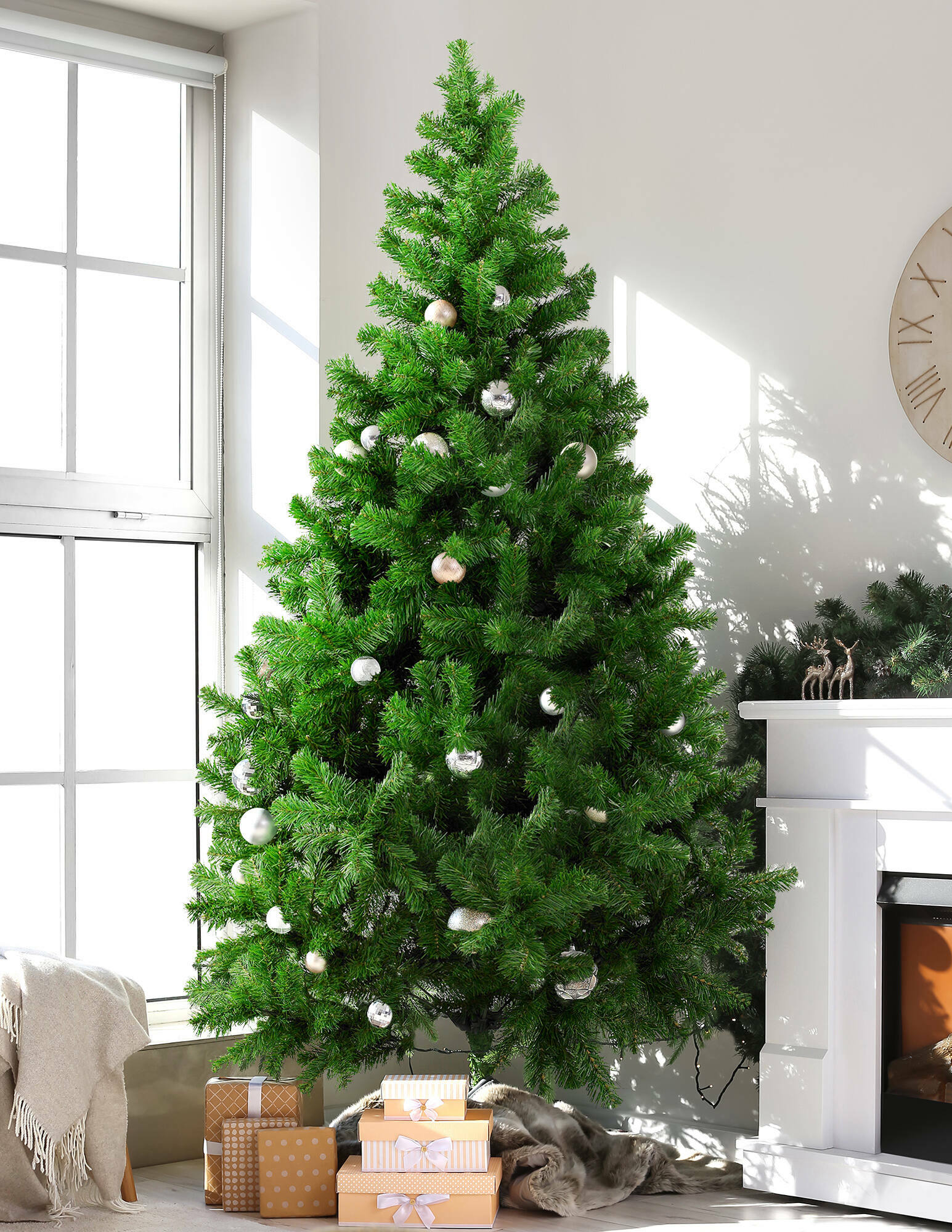 Albero di Natale artificiale Elsa verde H 180 cm x Ø 108 cm