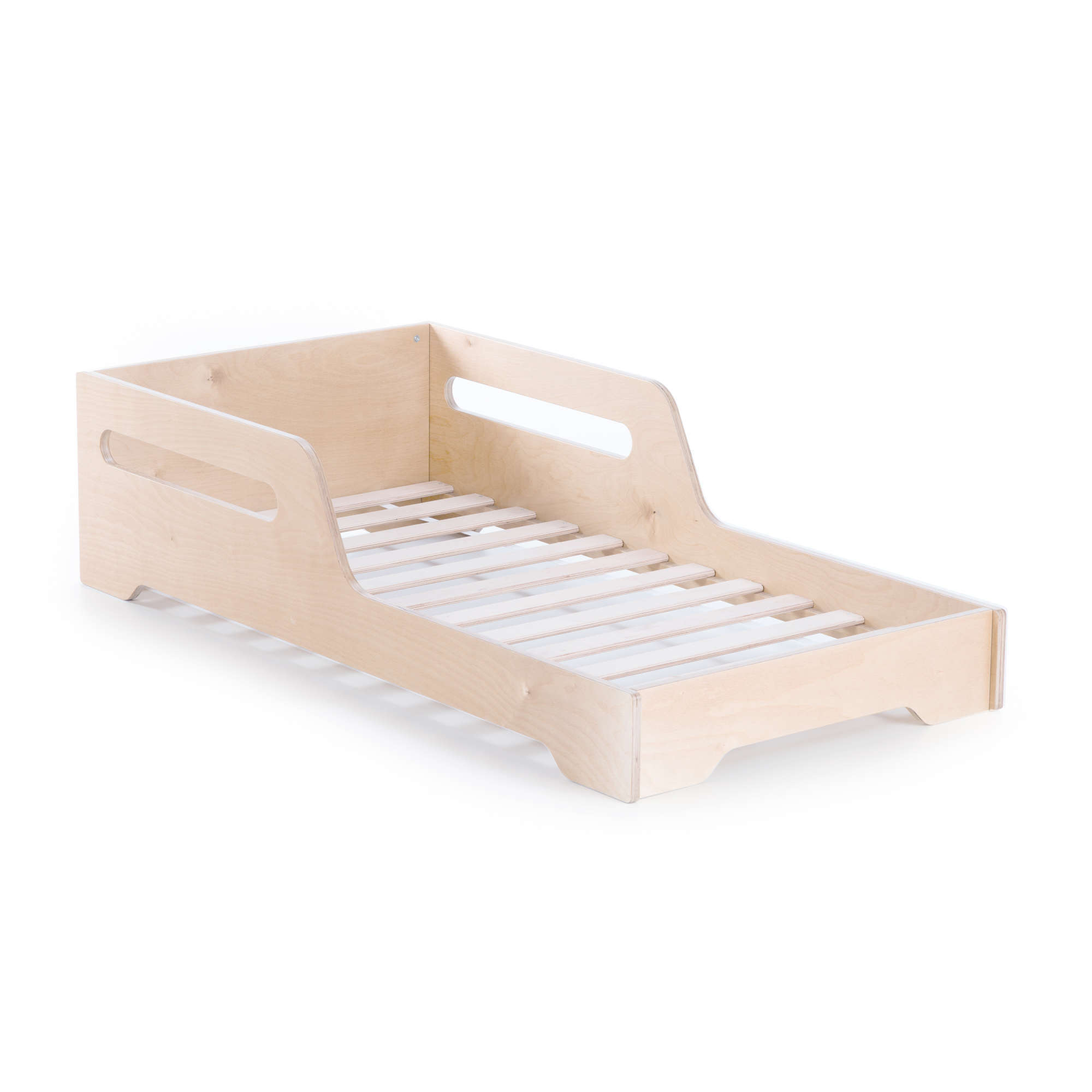 Cama a ras de suelo montessori de 70x140cm madera MONTBLUE