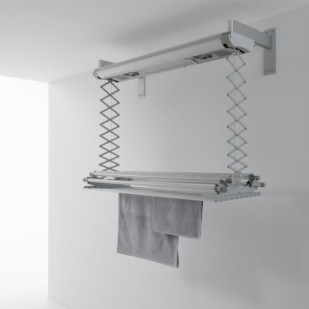 Stendibiancheria da muro da parete, Grigio 122x70x43 cm FOXYDRY AIR