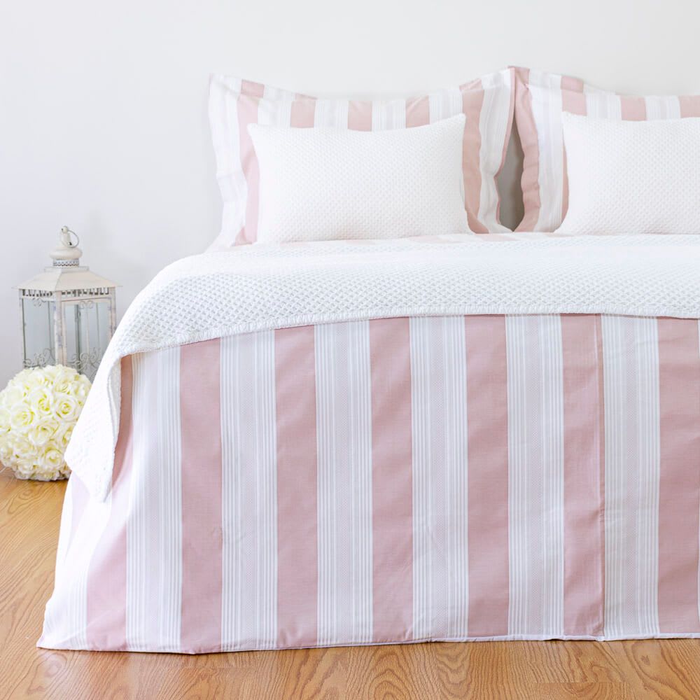 Funda nórdica rosa 100% algodón 200x220 cm (cama 135cm) + 2 alm