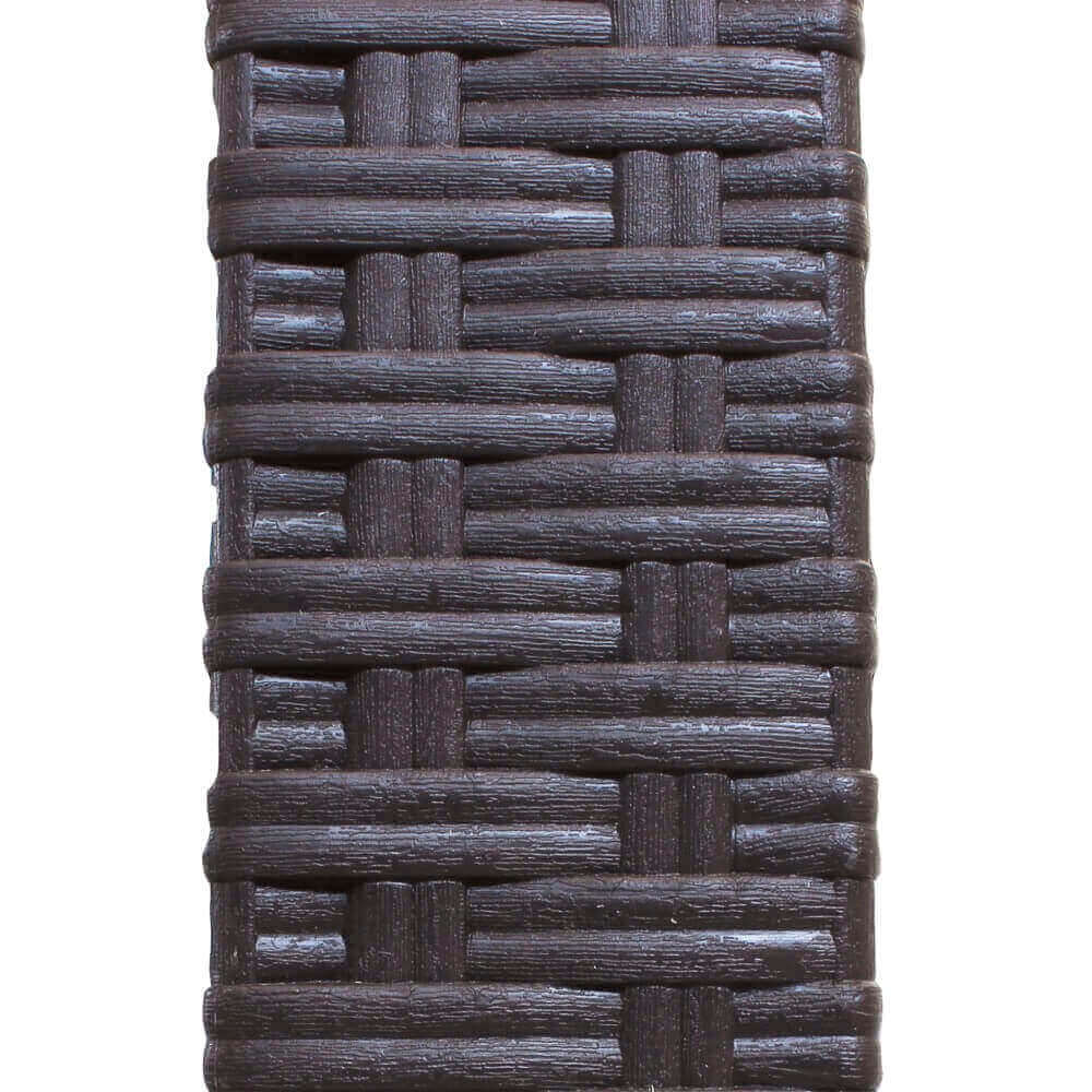 Tavolo Da Giardino Marrone 220x90x72 Cm Plastica Stile Rattan