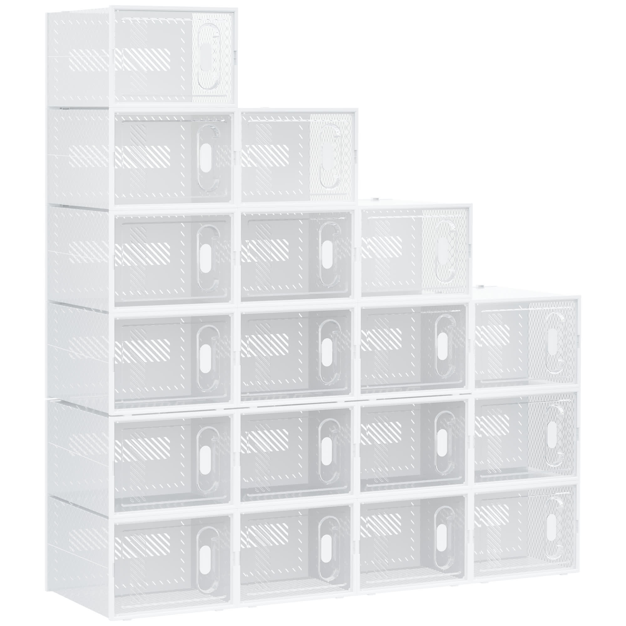Scaffale Portaoggetti Libreria Modulare con Cubi in PVC 53 Pezzi Componibili
