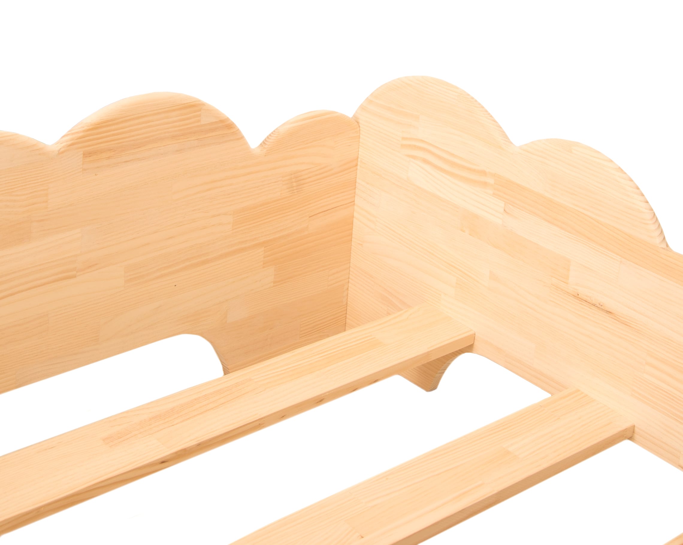 Letto nuvola di legno Montessori laminato naturale CLOUD BED