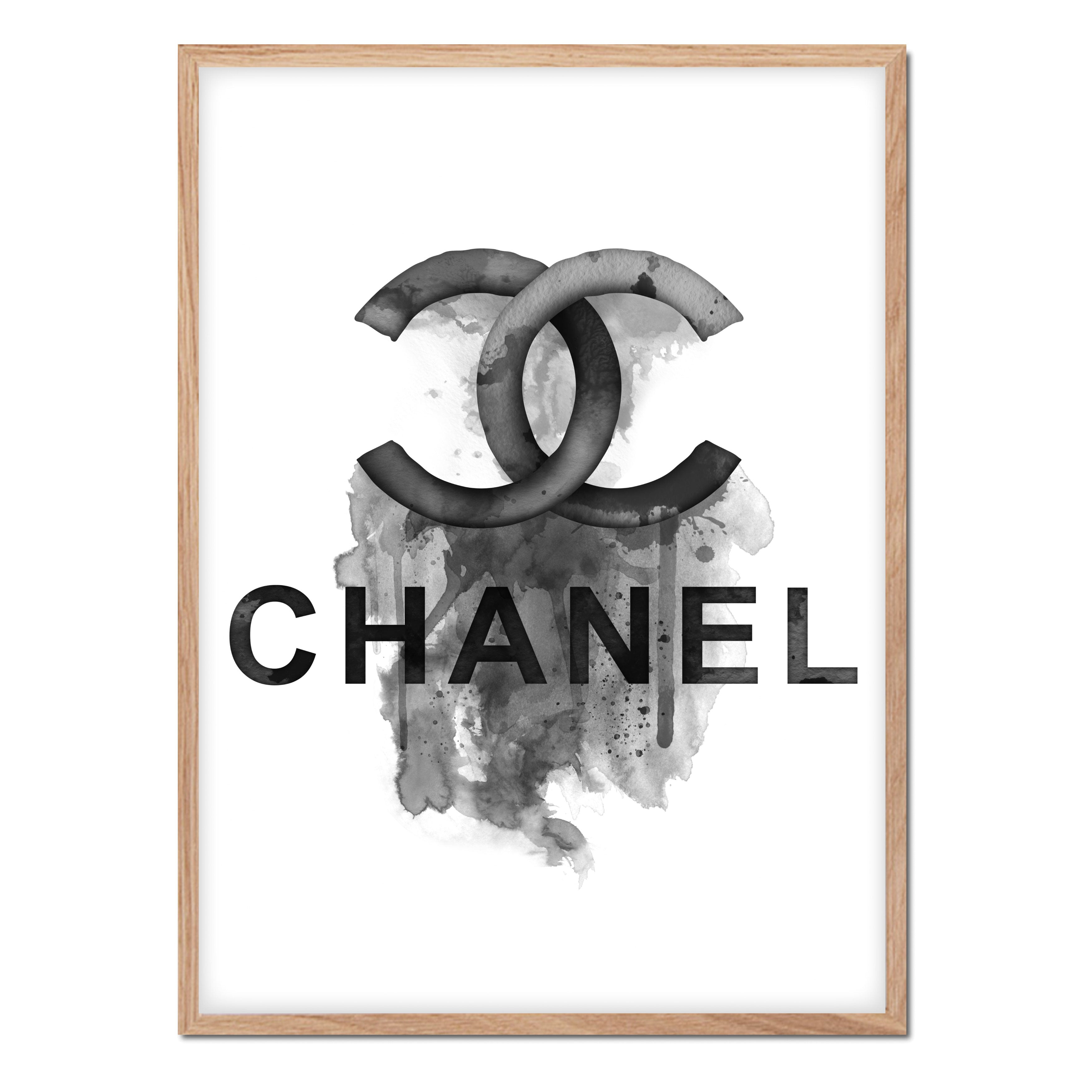 Affiche encadrée 70x100 cm décoration murale parfum Chanel n5 art moderne  rose impression poster avec cadre noir  Leroy Merlin
