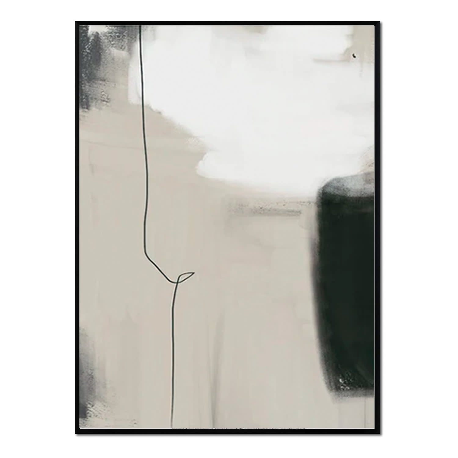 Poster con cornice nera - design minimalista - 50x70 Minimalismo