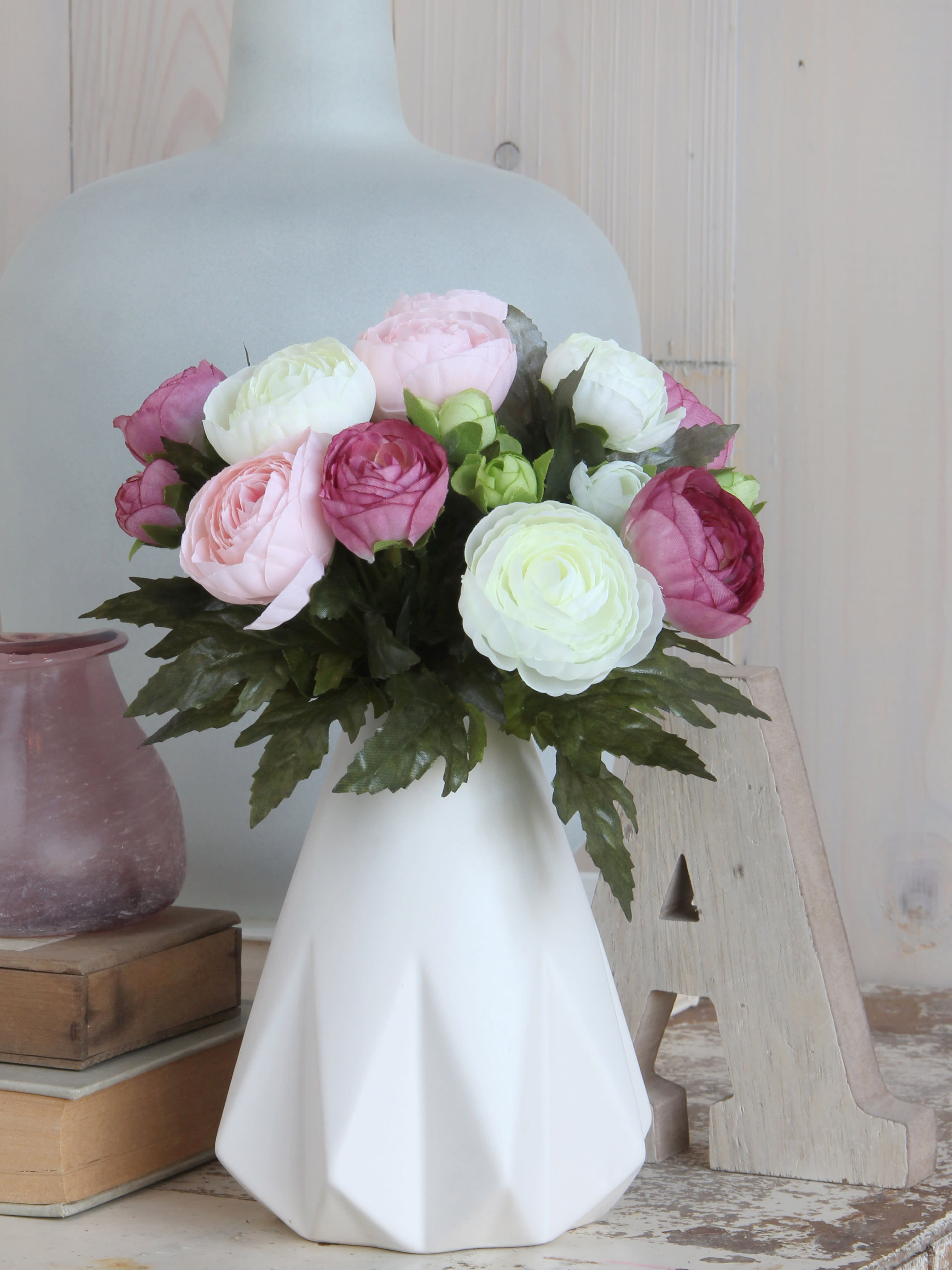 Bouquet di fiori ranuncolo rosa D.19 Ranunculus