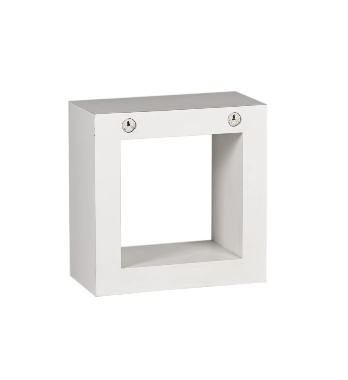 Set de 2 soportes de pared para estante flotante consola acero blanco