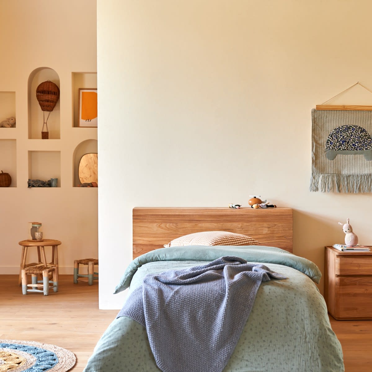 Cama sencilla de teca 190 x 90 cm - Muebles de dormitorio - Tikamoon