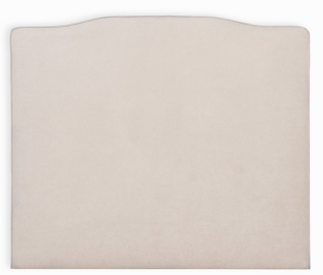 Cabecero de cama tapizado con bordes en pata de gallo para camas de 135  (145 x 120 cm) Tela Marron